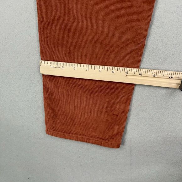 Old Navy Pants Womens 18 Brown High Rise OG Straight Corduroy Academia Preppy - Picture 11 of 16